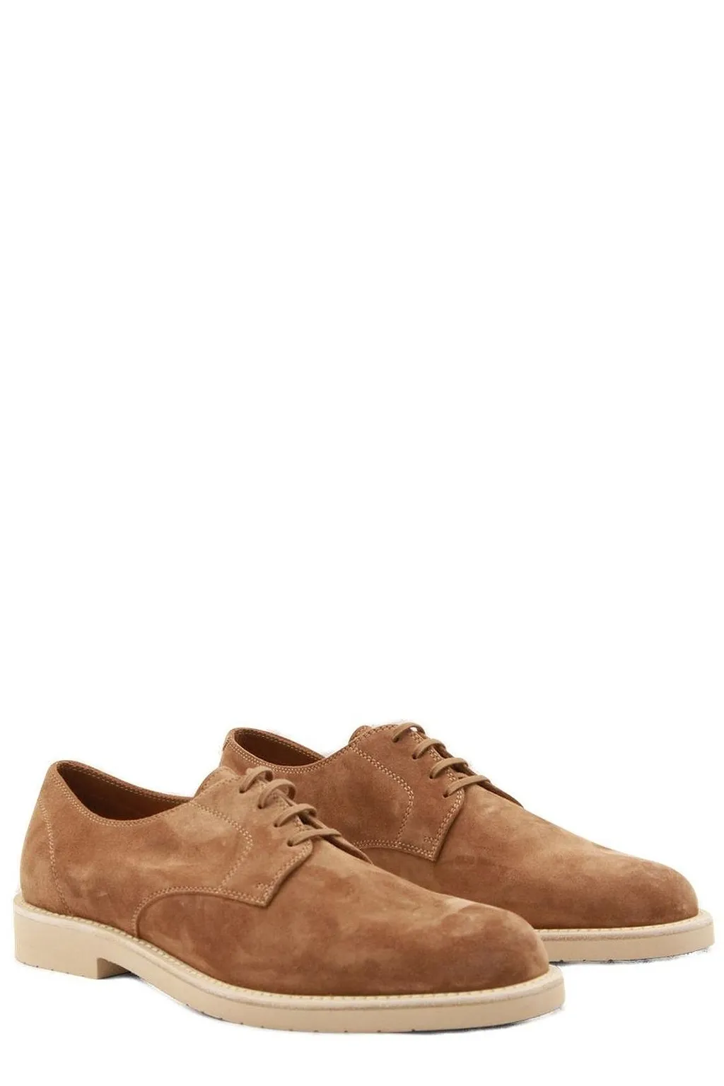 Brunello Cucinelli Reversed Lightweight Lace-Up Shoes