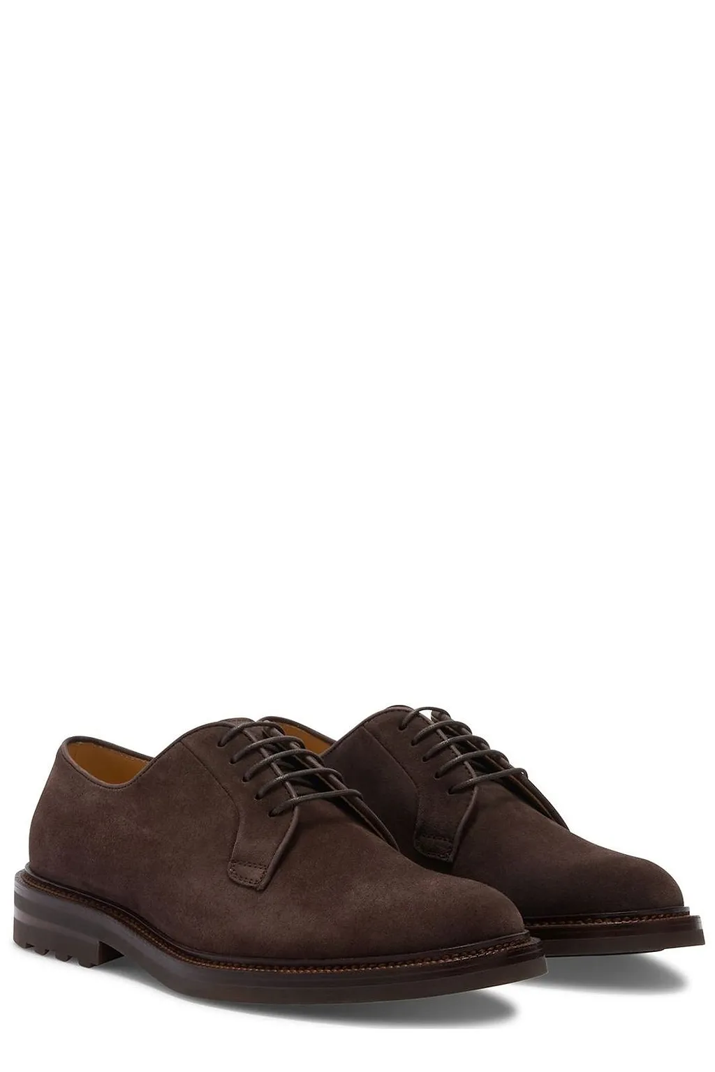 Brunello Cucinelli Round Toe Derby Shoes