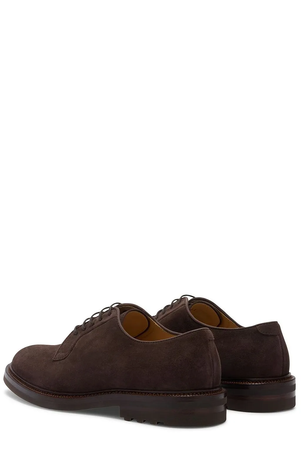 Brunello Cucinelli Round Toe Derby Shoes