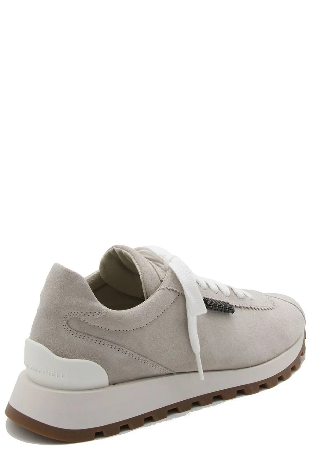 Brunello Cucinelli Round-Toe Lace-Up Trainers