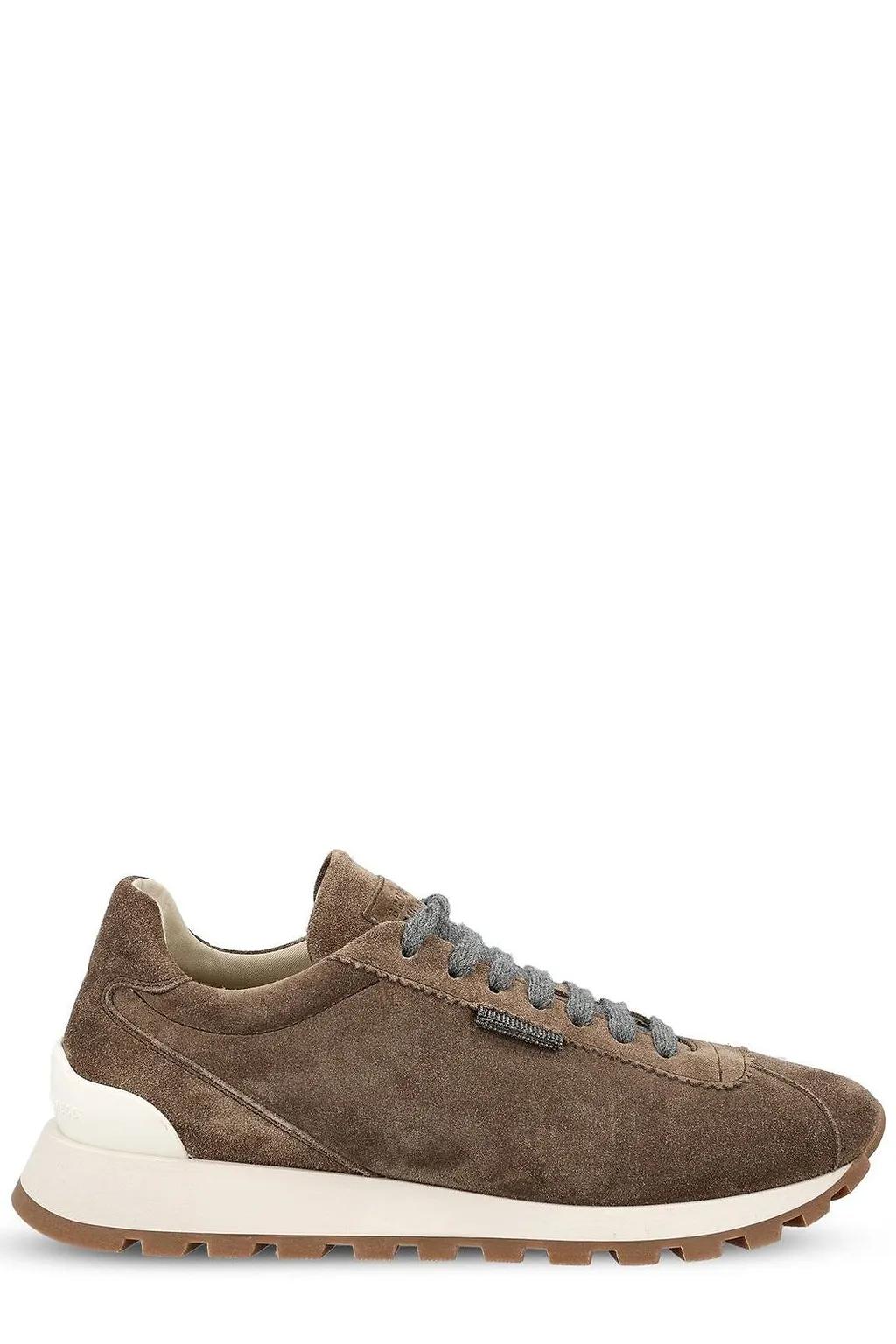 Brunello Cucinelli Round-Toe Lace-Up Trainers