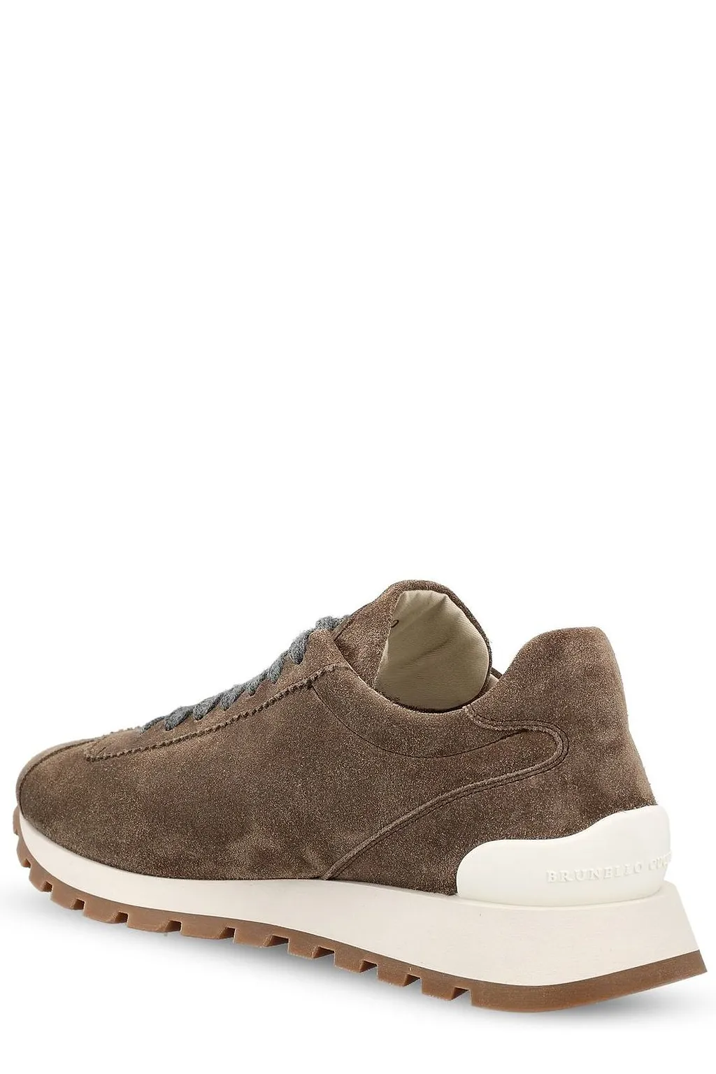 Brunello Cucinelli Round-Toe Lace-Up Trainers
