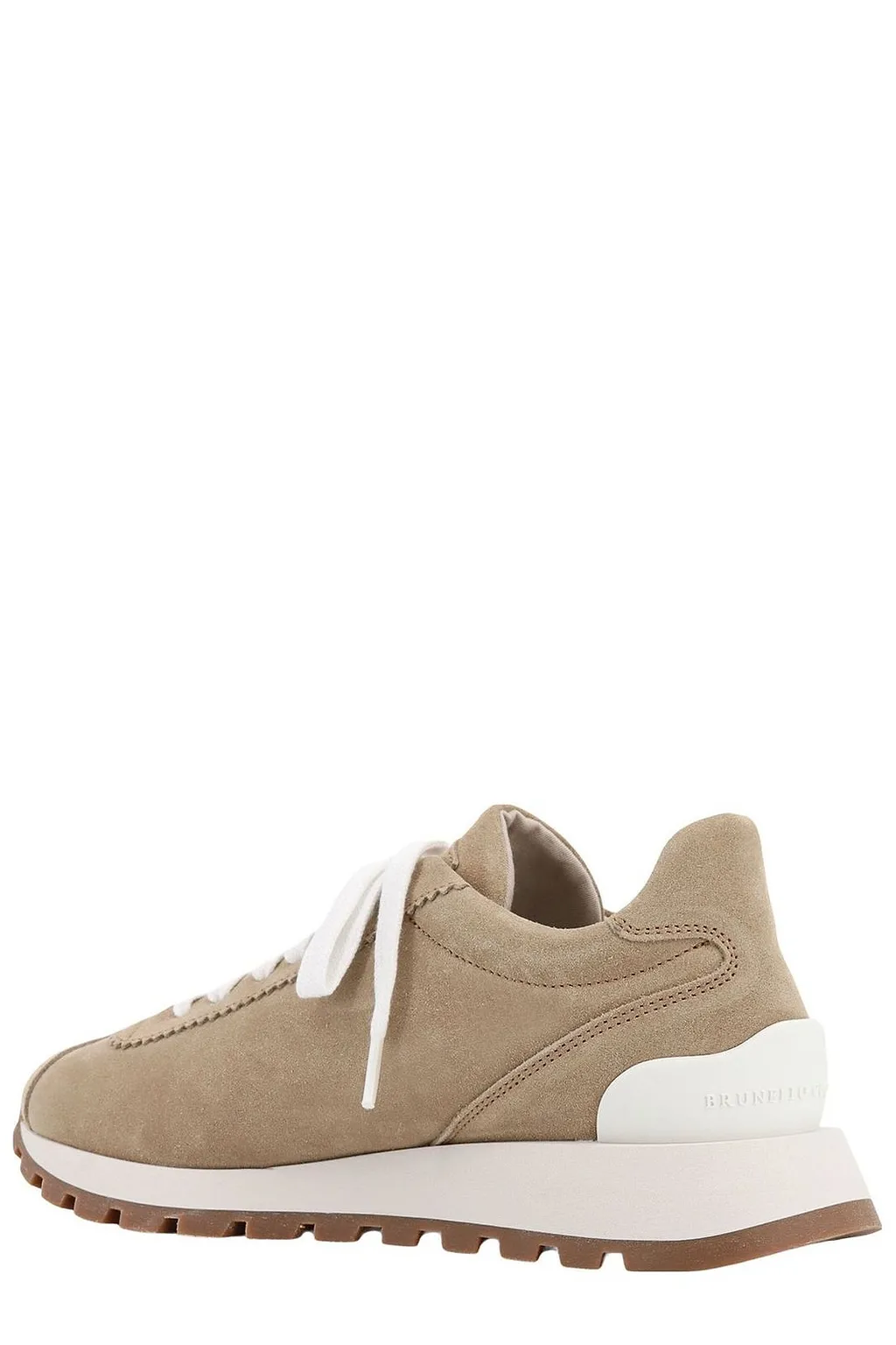 Brunello Cucinelli Round-Toe Lace-Up Sneakers