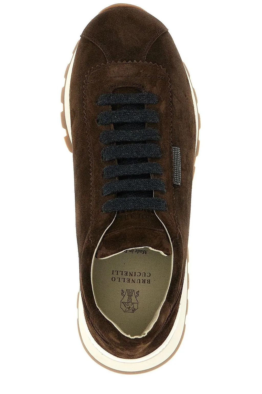 Brunello Cucinelli Round-Toe Lace-Up Trainers
