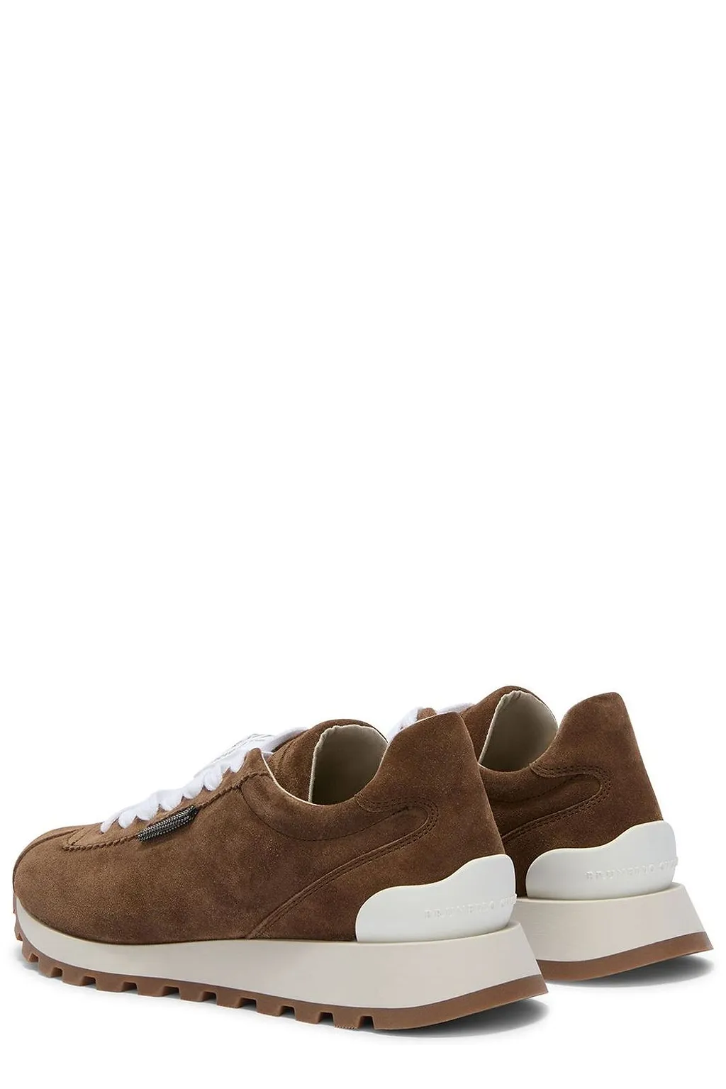 Brunello Cucinelli Round-Toe Lace-Up Trainers