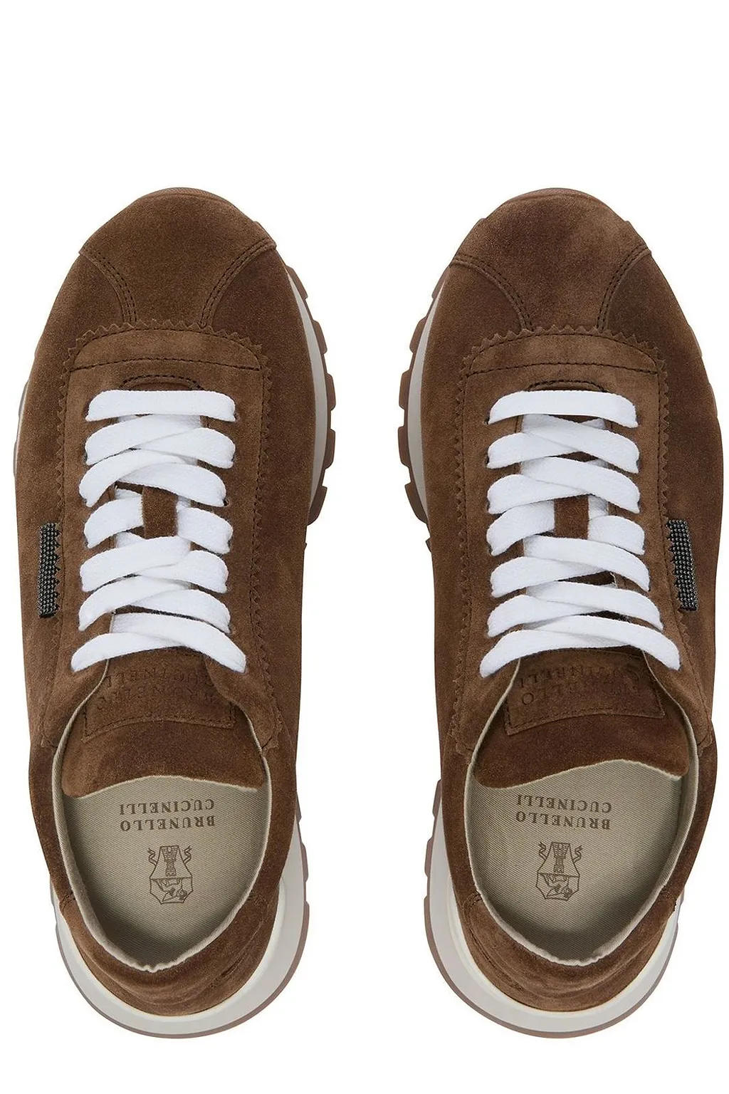 Brunello Cucinelli Round-Toe Lace-Up Trainers