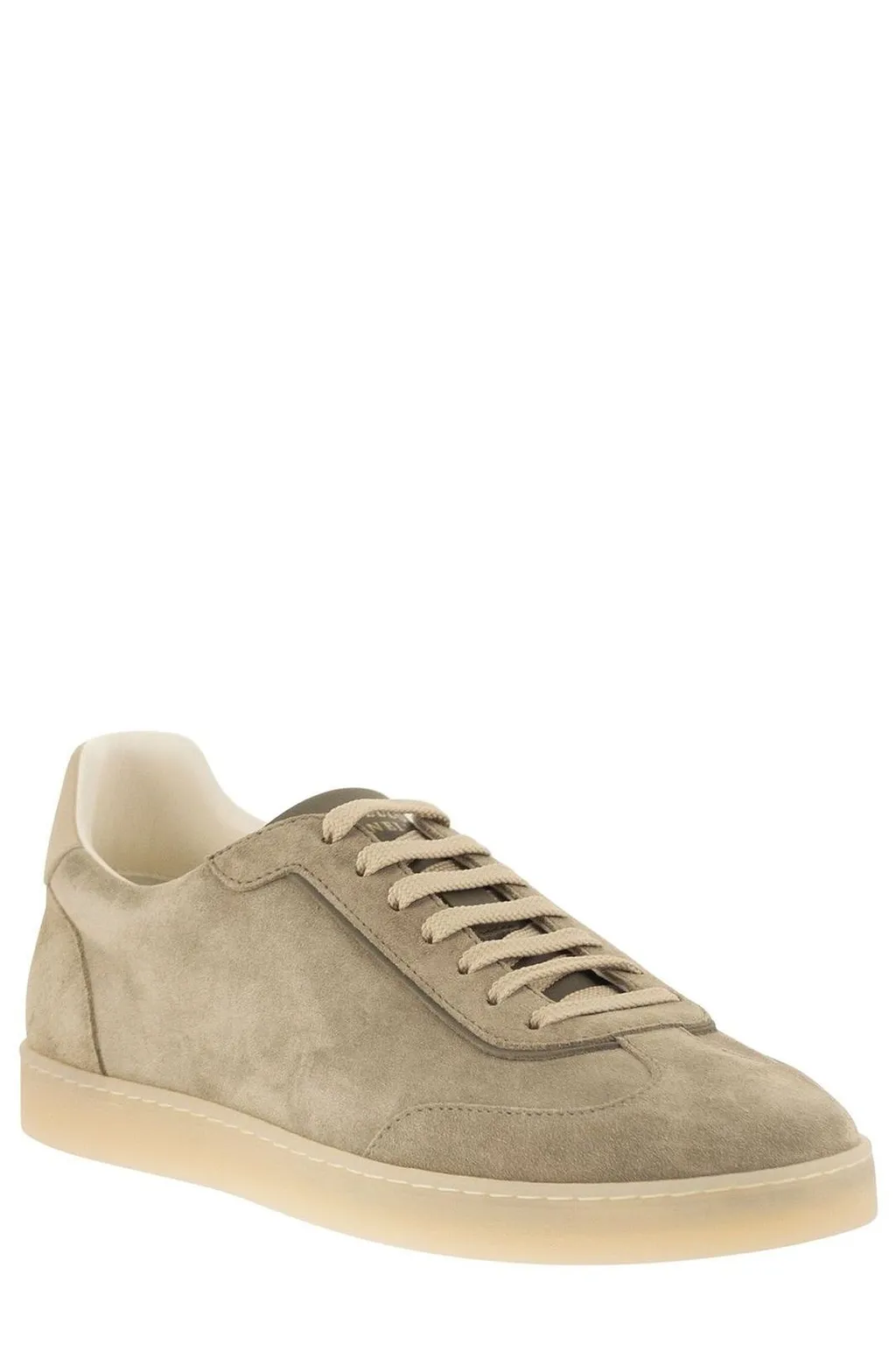 Brunello Cucinelli Round Toe Low-Top Sneakers