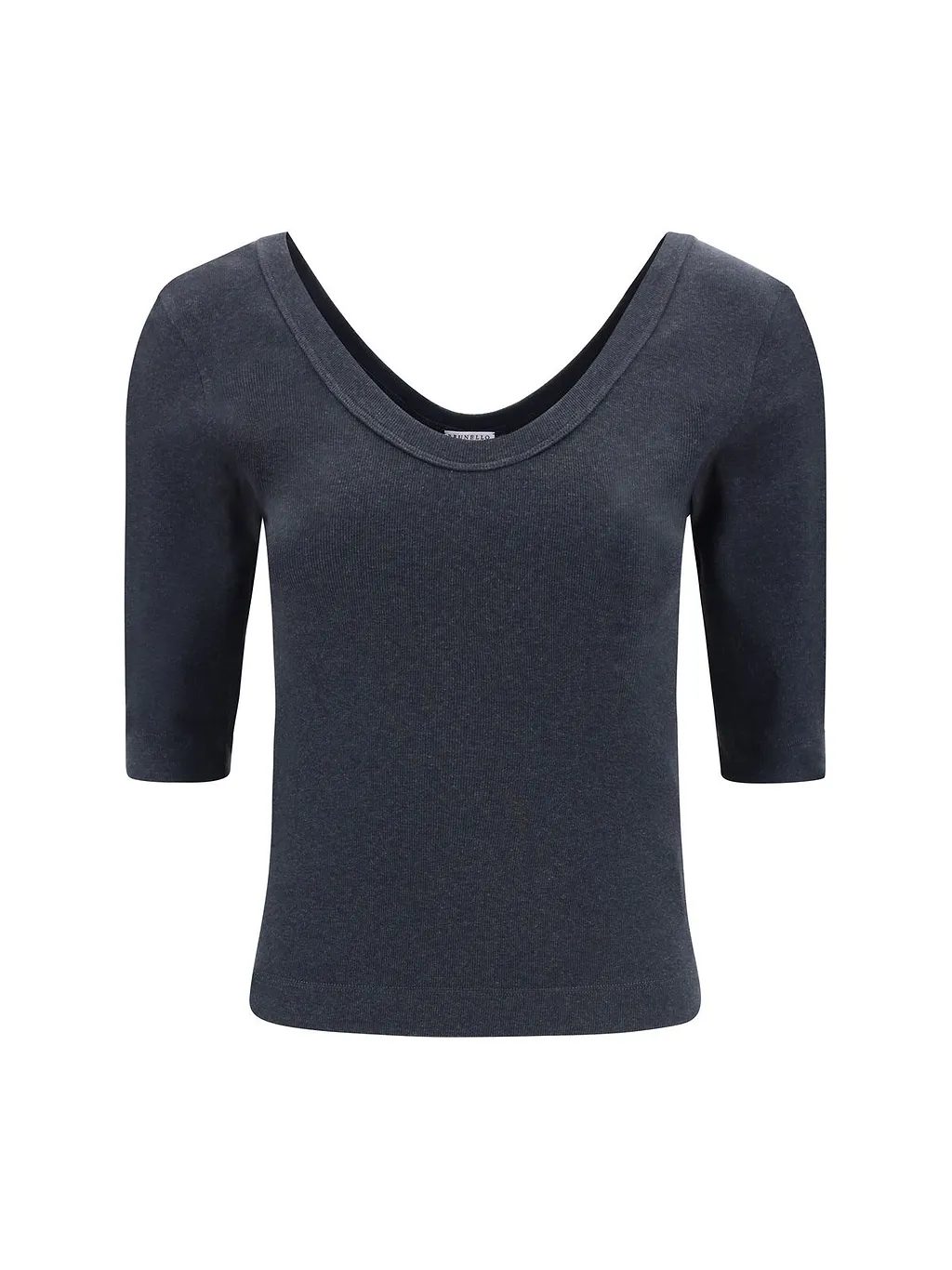 Brunello Cucinelli Three-Quarter Sleeved Knit Top