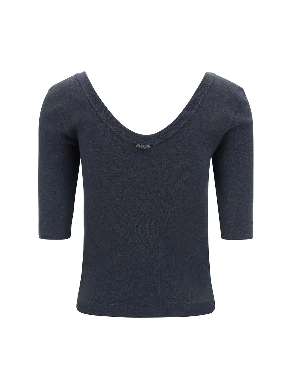 Brunello Cucinelli Three-Quarter Sleeved Knit Top