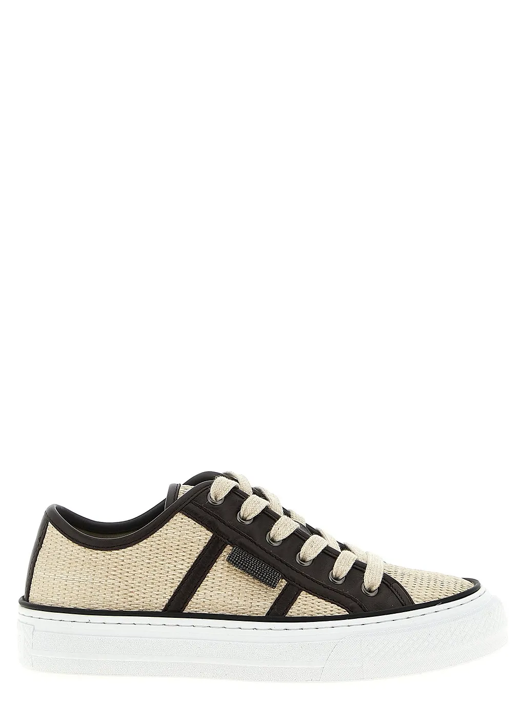 Brunello Cucinelli Shiny Tab Techno Sneakers