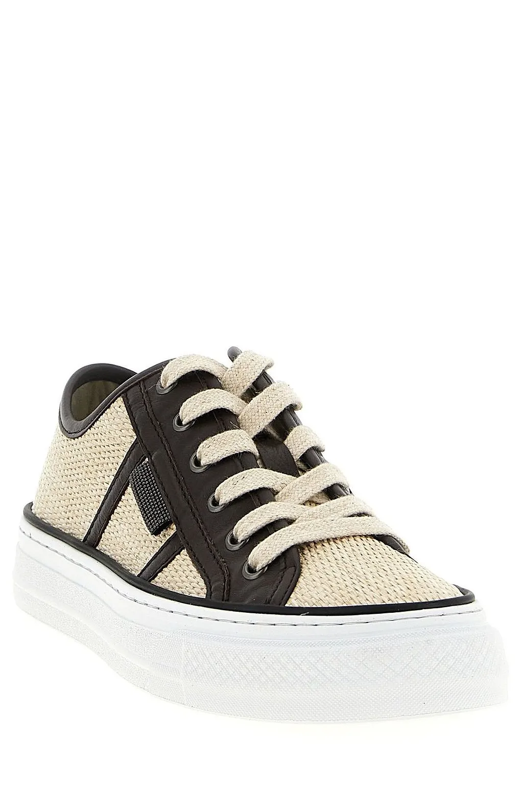 Brunello Cucinelli Shiny Tab Techno Sneakers