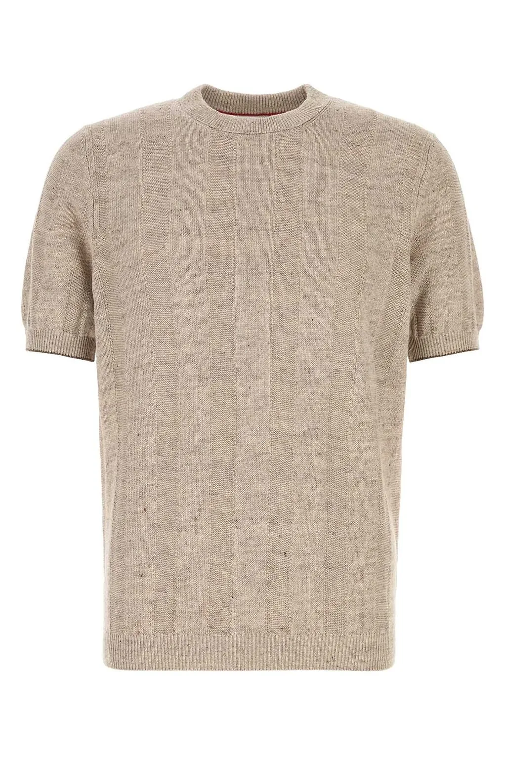 Brunello Cucinelli Short-Sleeve Knitted Top