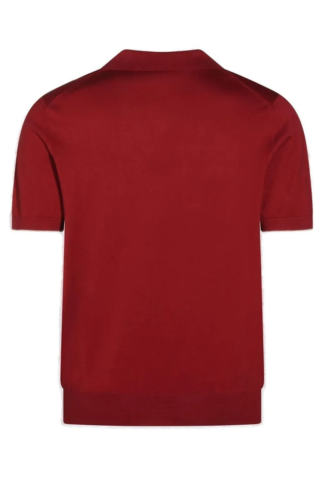 Brunello Cucinelli Short Sleeved Ribbed Polo Shirt