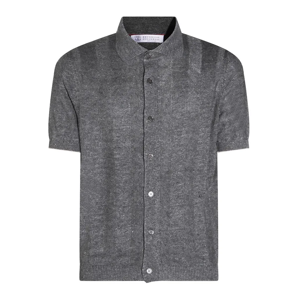 Brunello Cucinelli Short-Sleeved Knitted Shirt