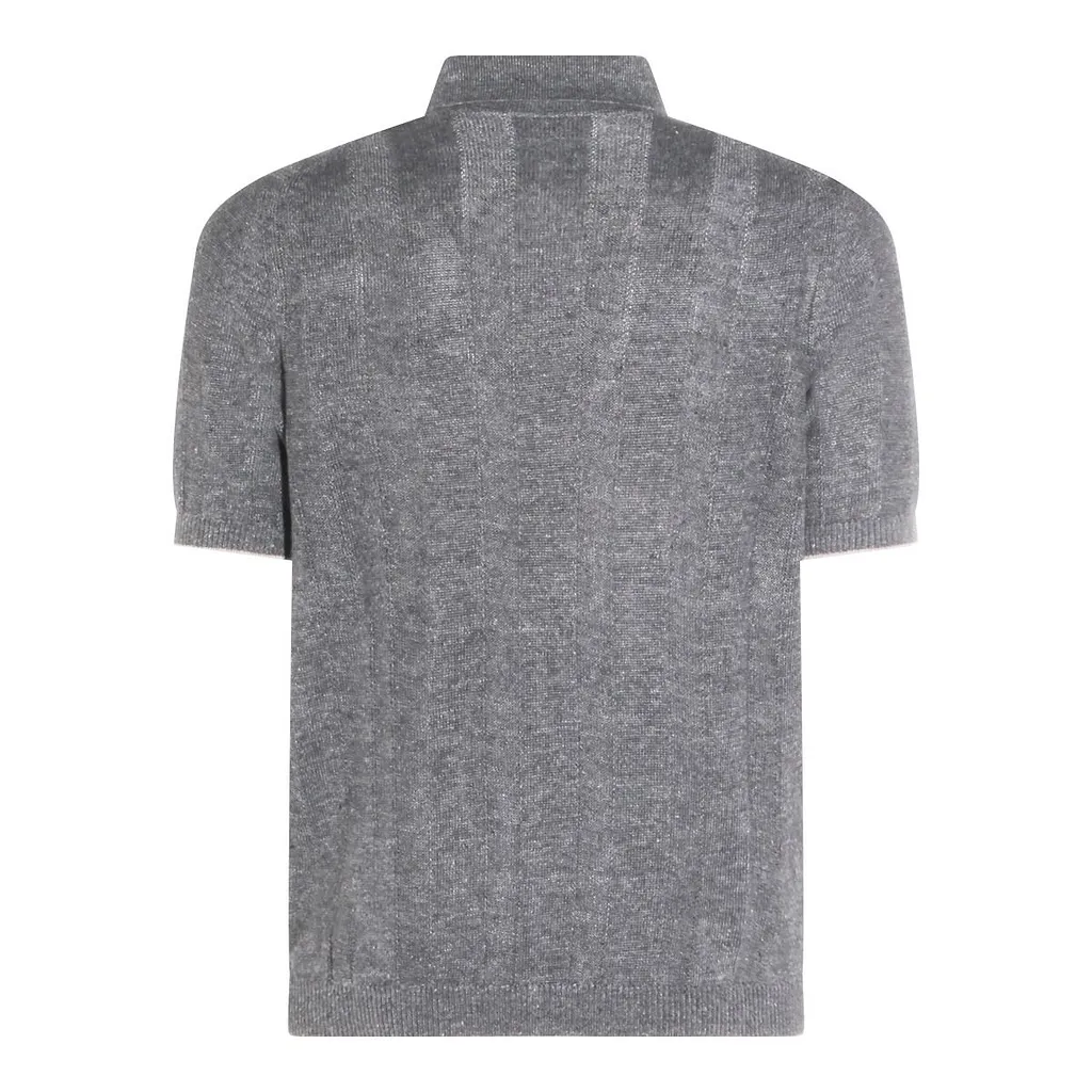Brunello Cucinelli Short-Sleeved Knitted Shirt