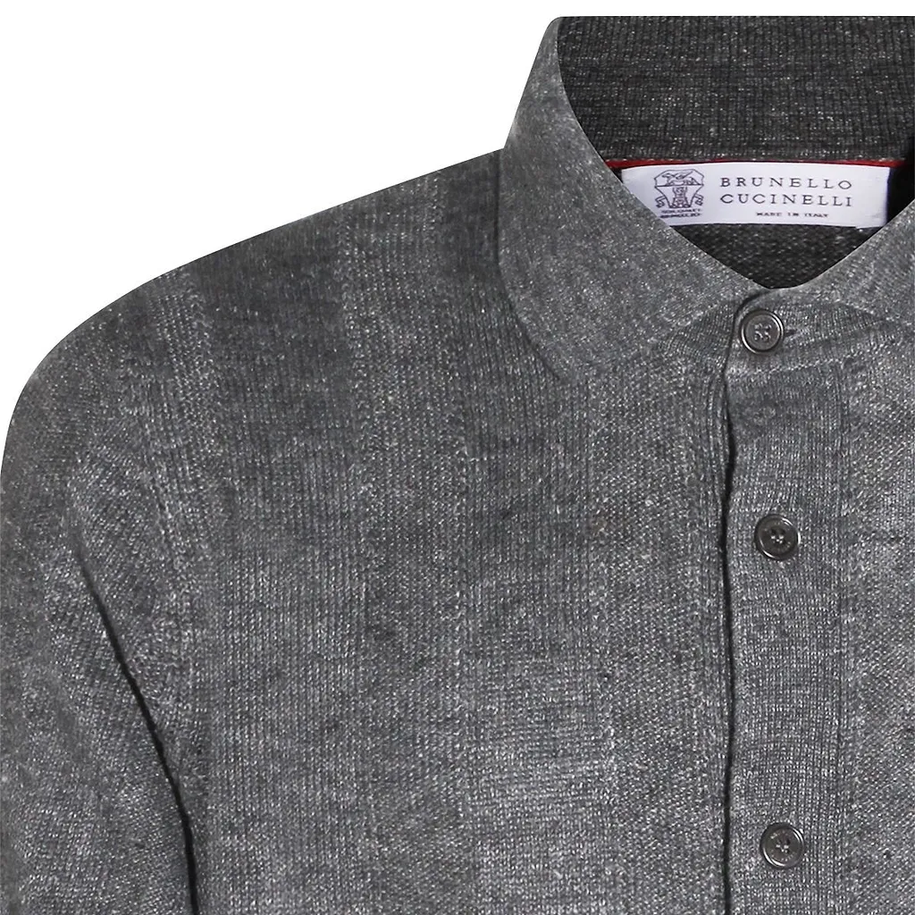Brunello Cucinelli Short-Sleeved Knitted Shirt