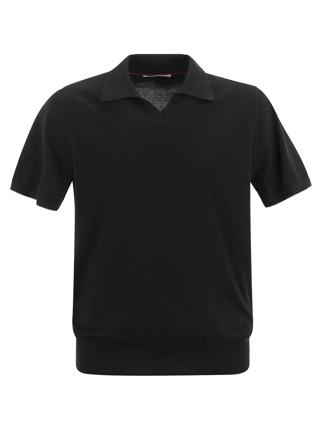 Brunello Cucinelli Short-Sleeved Fine-Knitted Polo Shirt