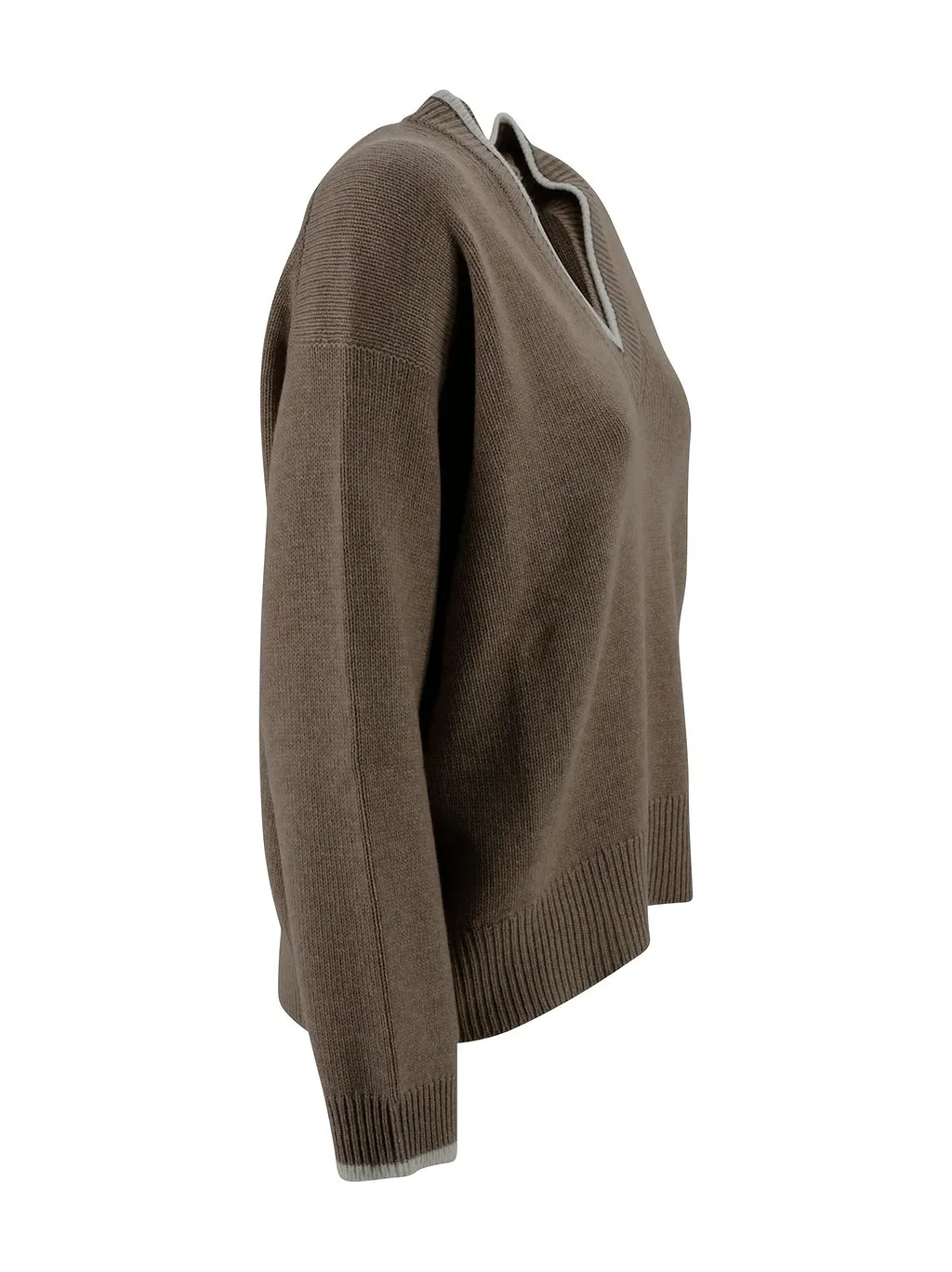 Brunello Cucinelli V-Neck Long-Sleeved Sweater