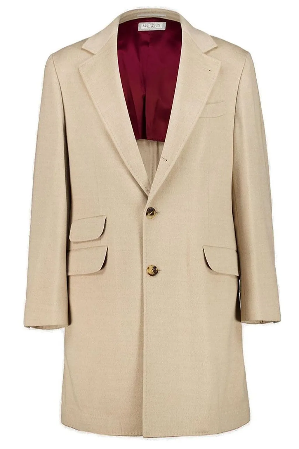 Brunello Cucinelli Single Breasted Button-Up Coat