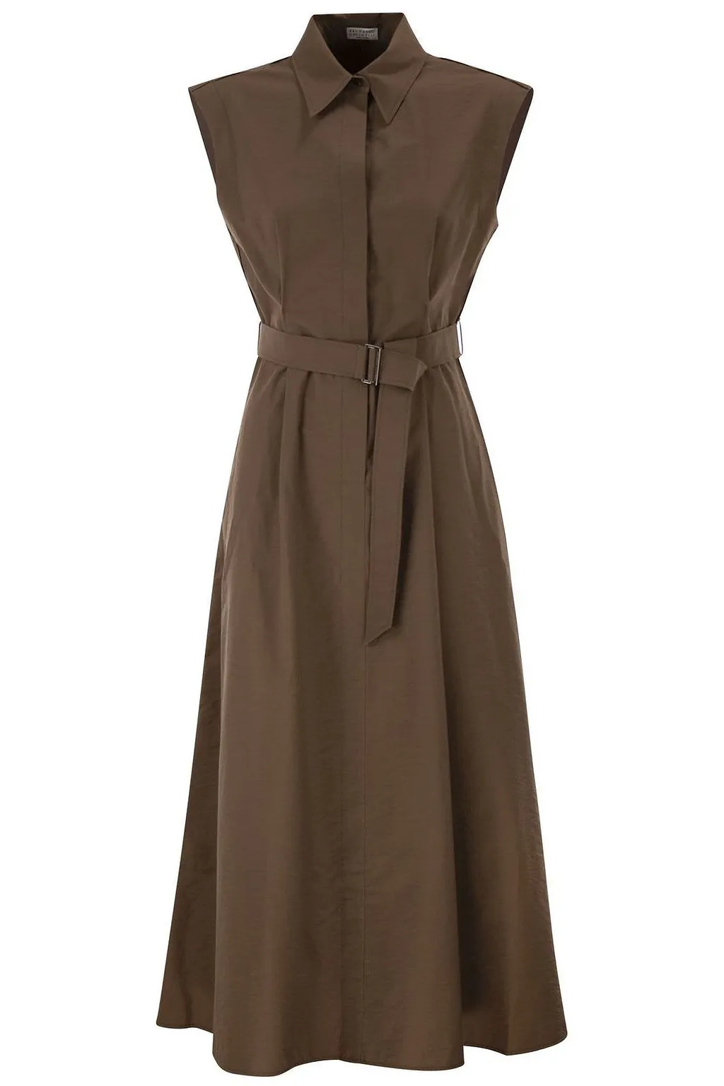Brunello Cucinelli Sleeveless Belted Dress