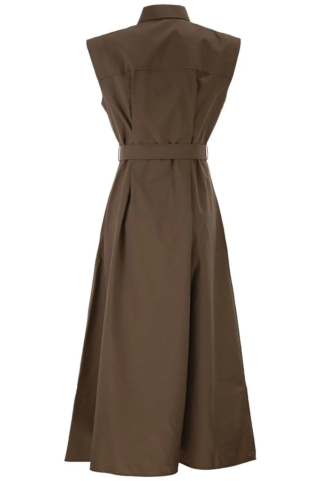 Brunello Cucinelli Sleeveless Belted Dress