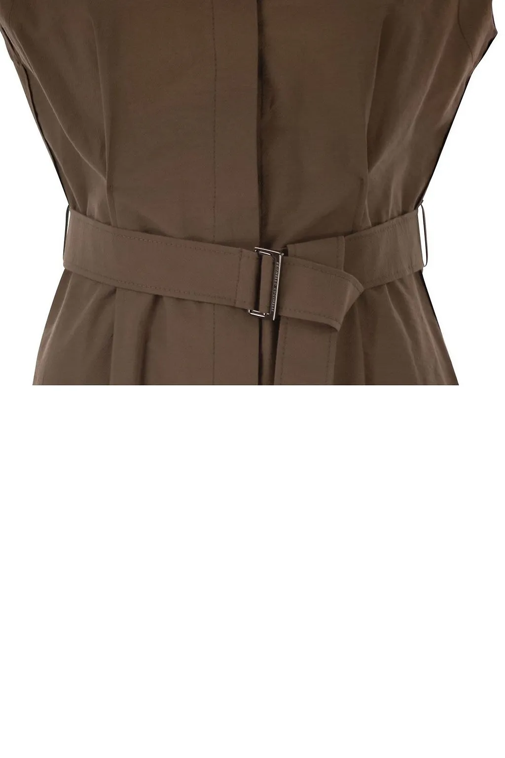 Brunello Cucinelli Sleeveless Belted Dress