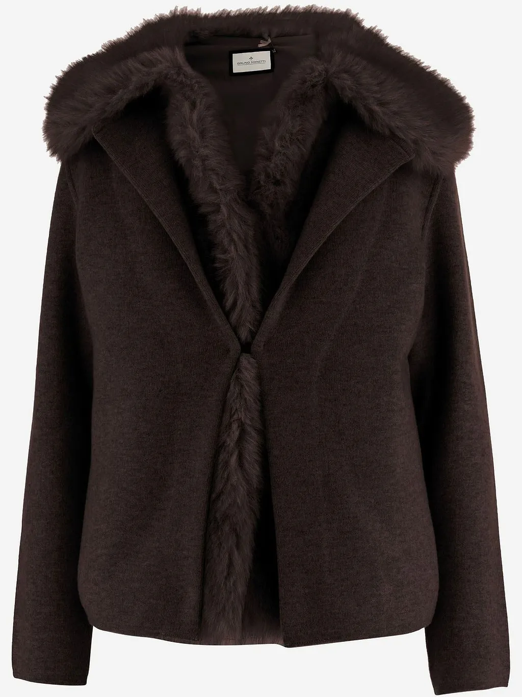 Bruno Manetti Fur Trim Short Coat