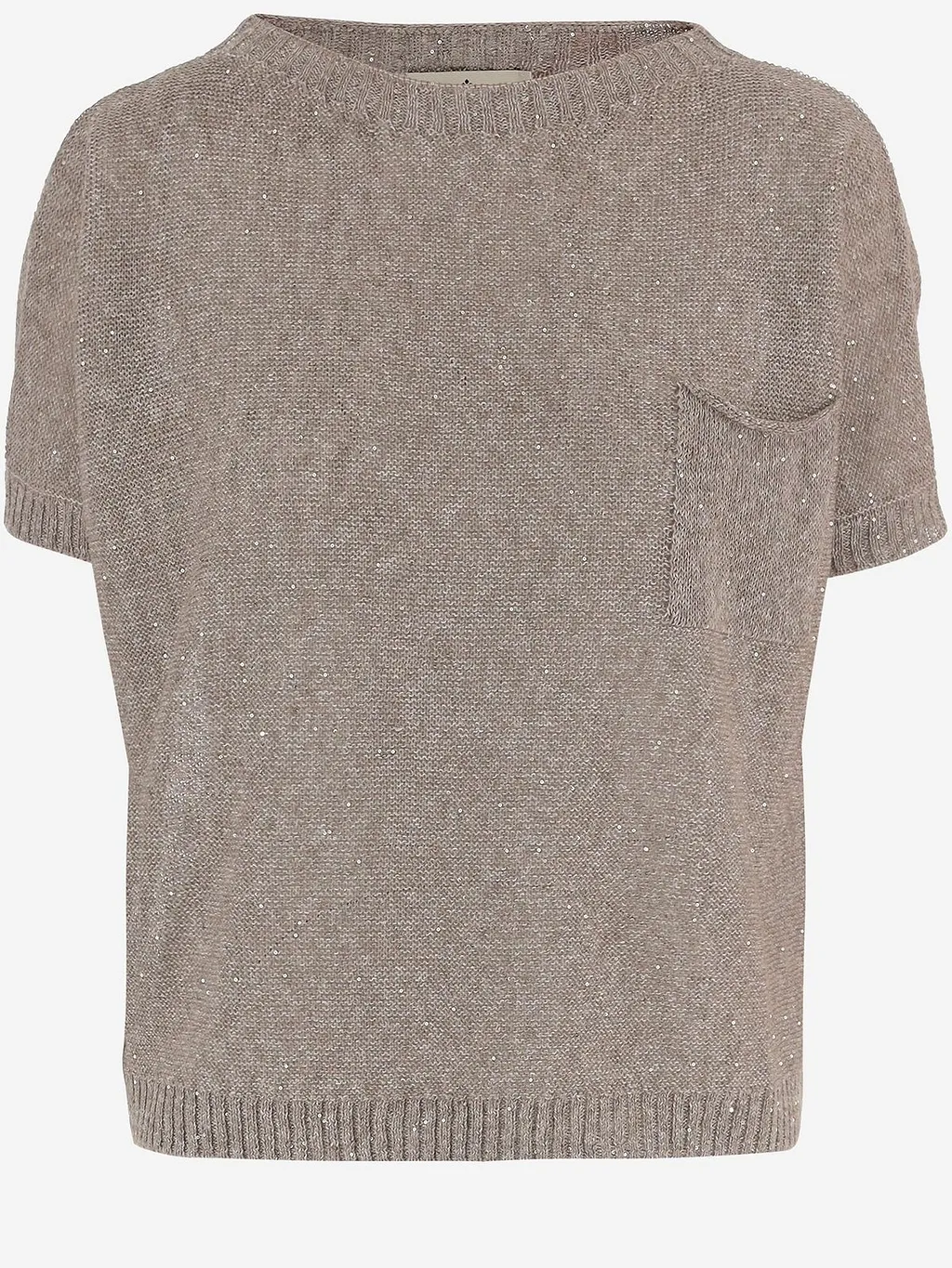 Bruno Manetti Short-Sleeve Knitted Top