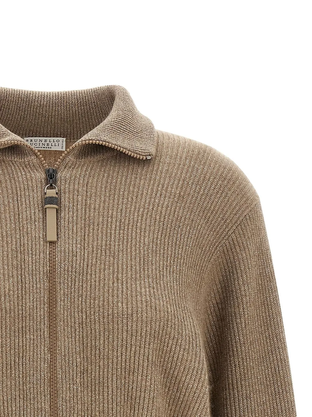 Brunello Cucinelli Ribbed Zip Cardigan