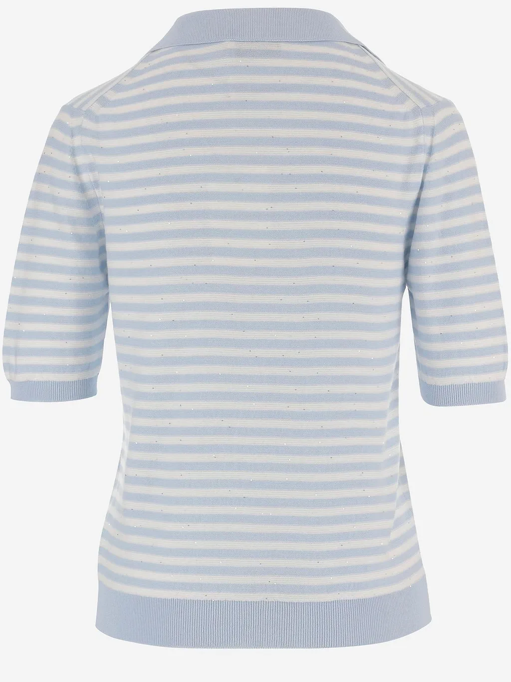 Bruno Manetti Striped Knit Polo Top