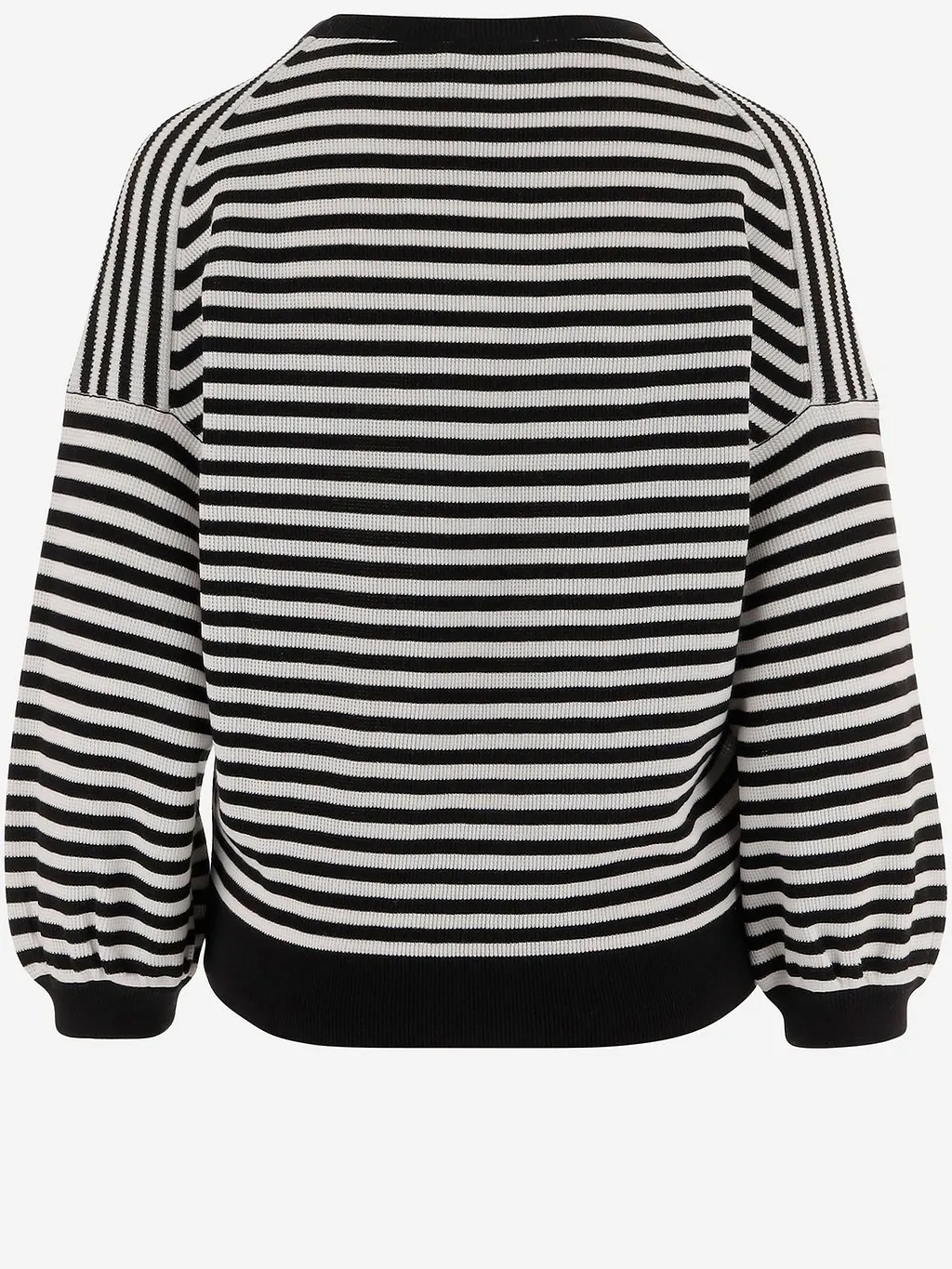 Bruno Manetti Striped Drop-Shoulder Knitted Sweater