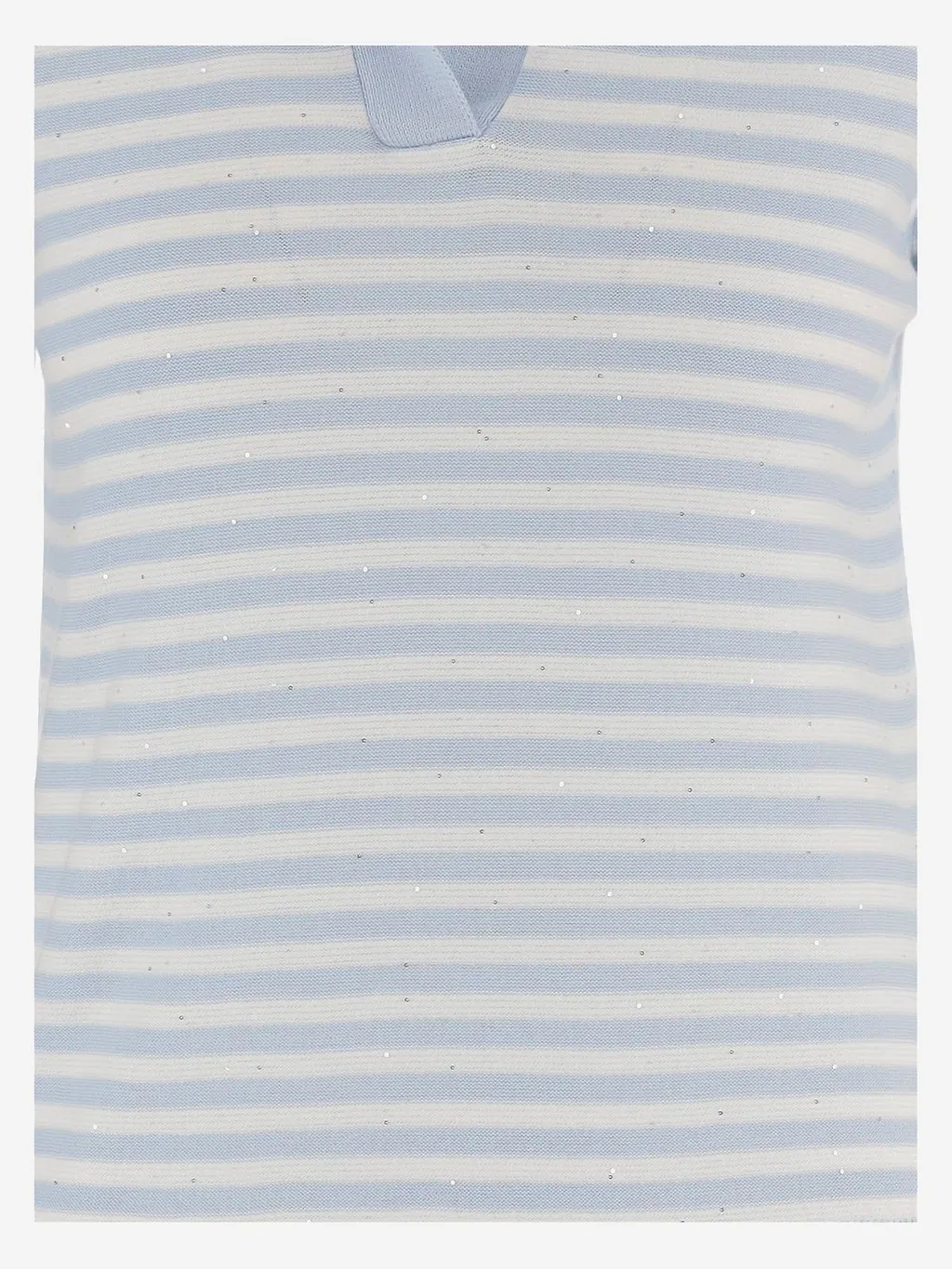 Bruno Manetti Striped Knit Polo Top