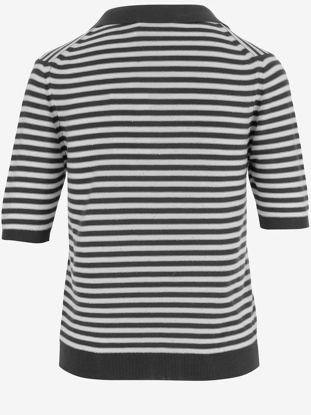 Bruno Manetti Striped Polo Knitted Top