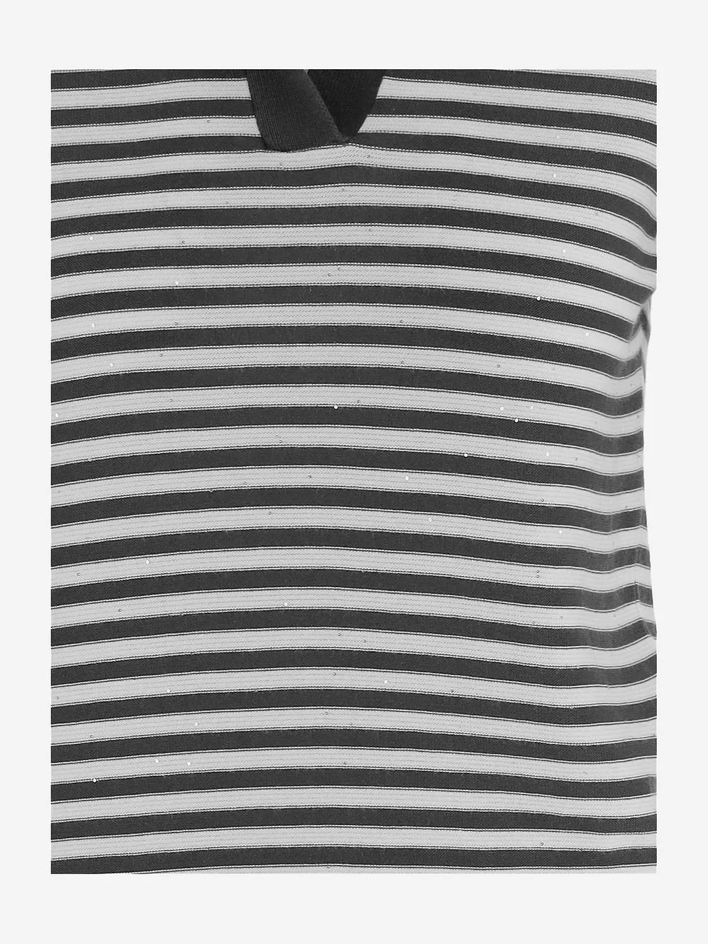Bruno Manetti Striped Polo Knitted Top