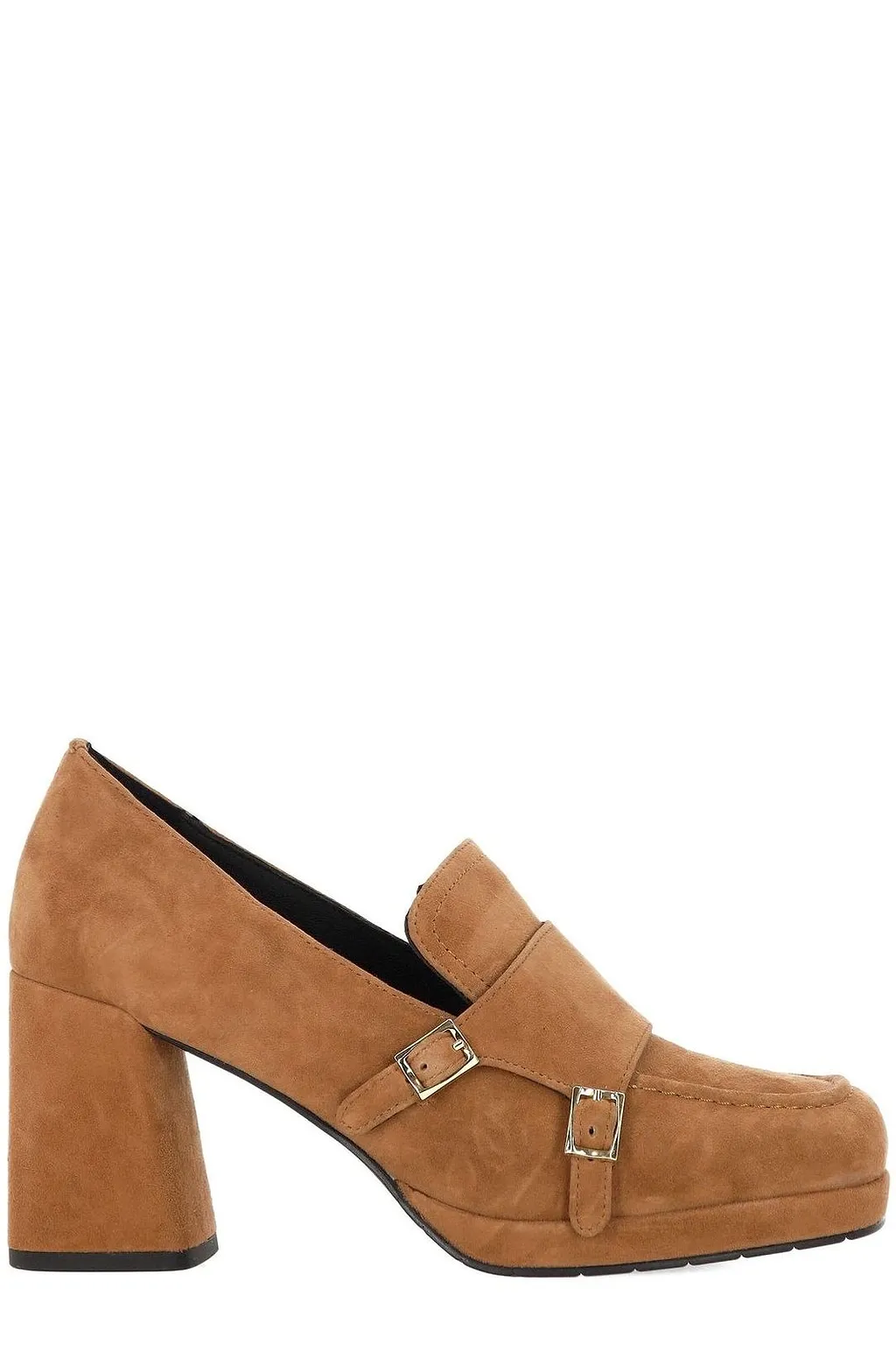 Bruno Premi Buckled Block Heeled Pumps