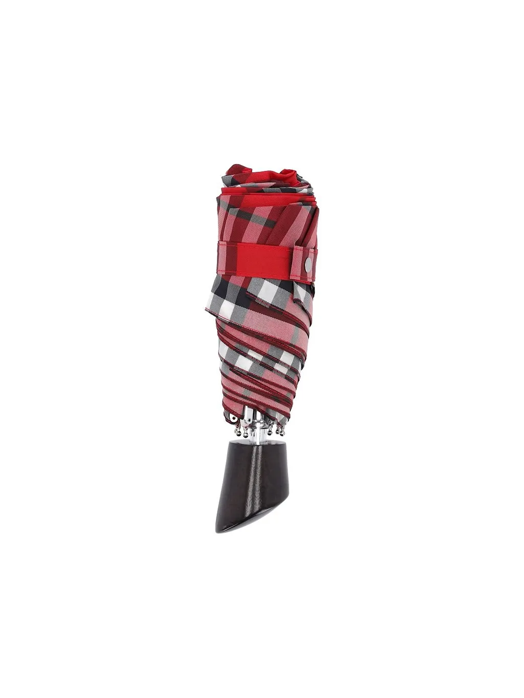 Checked Folded Umbrella