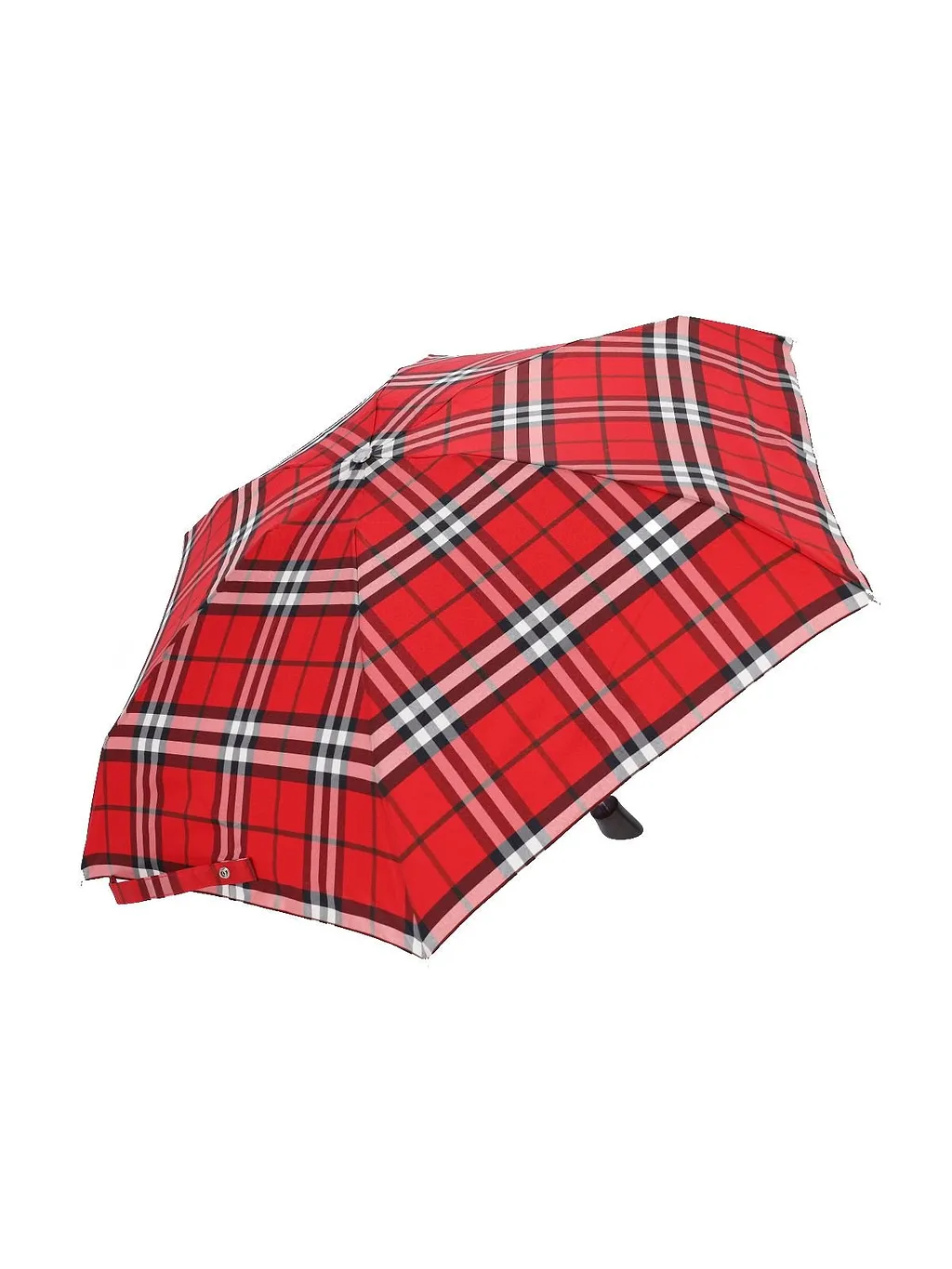 Checked Folded Umbrella