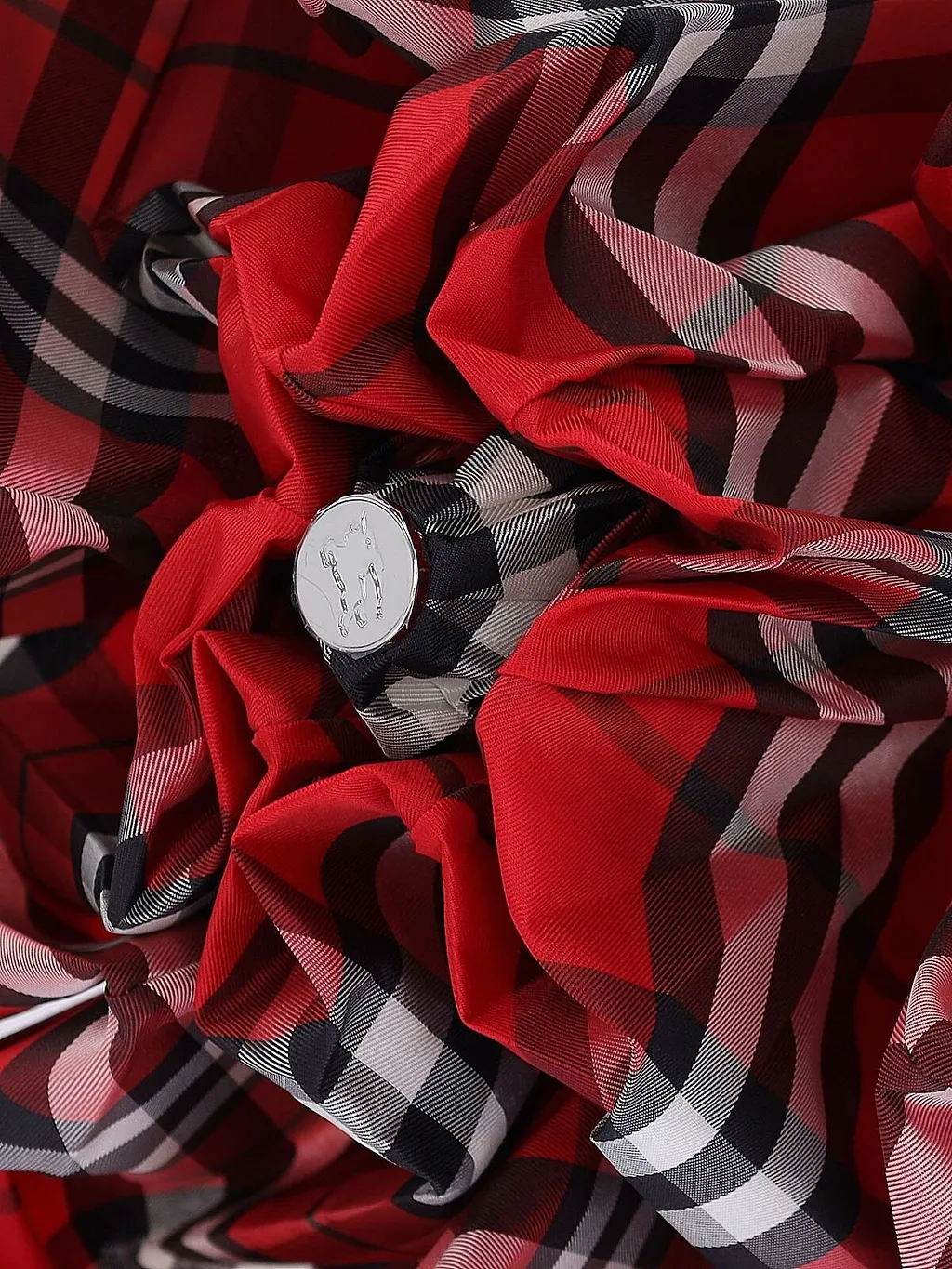 Checked Folded Umbrella