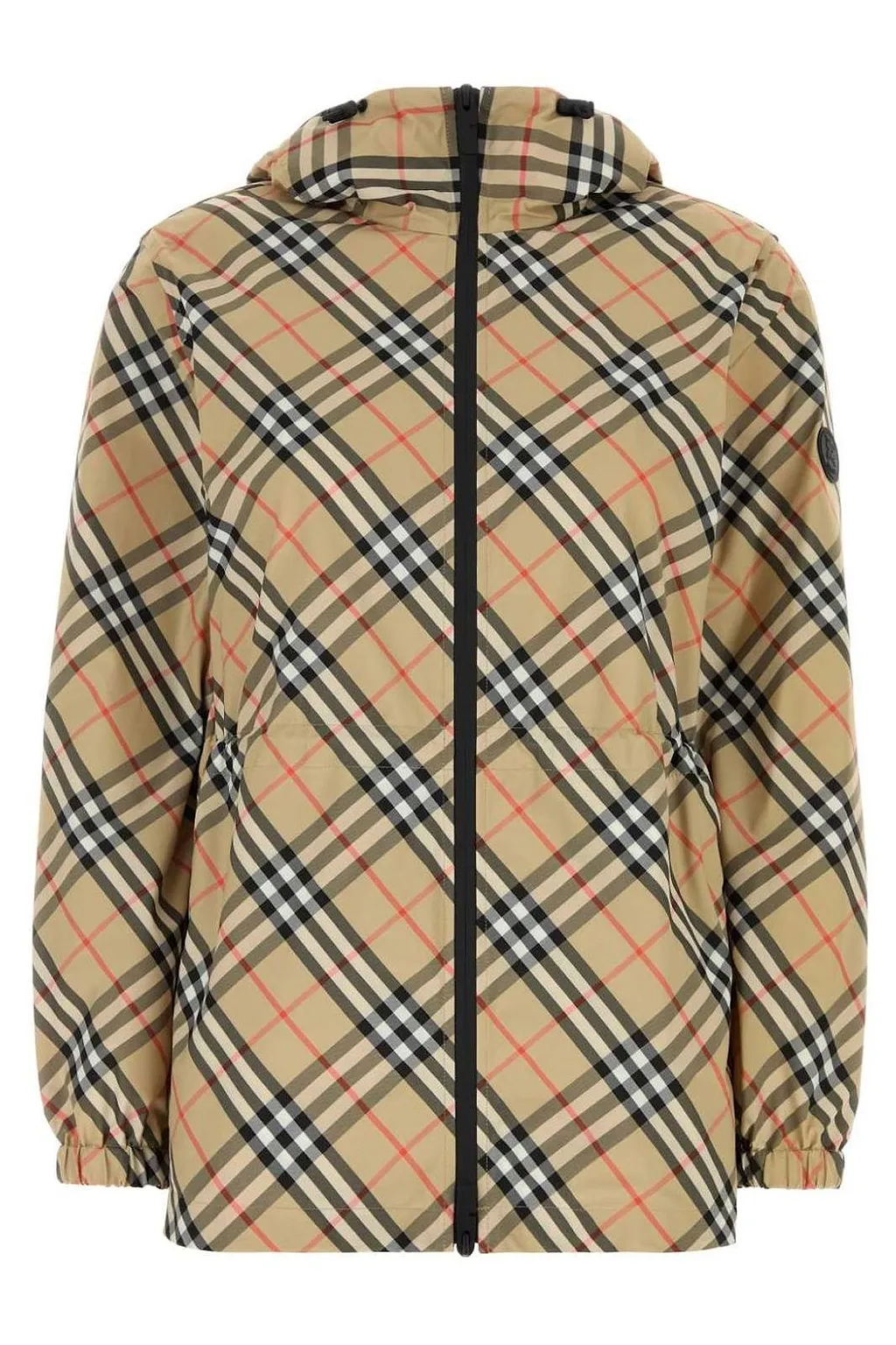 Burberry Checked Hooded Jacket