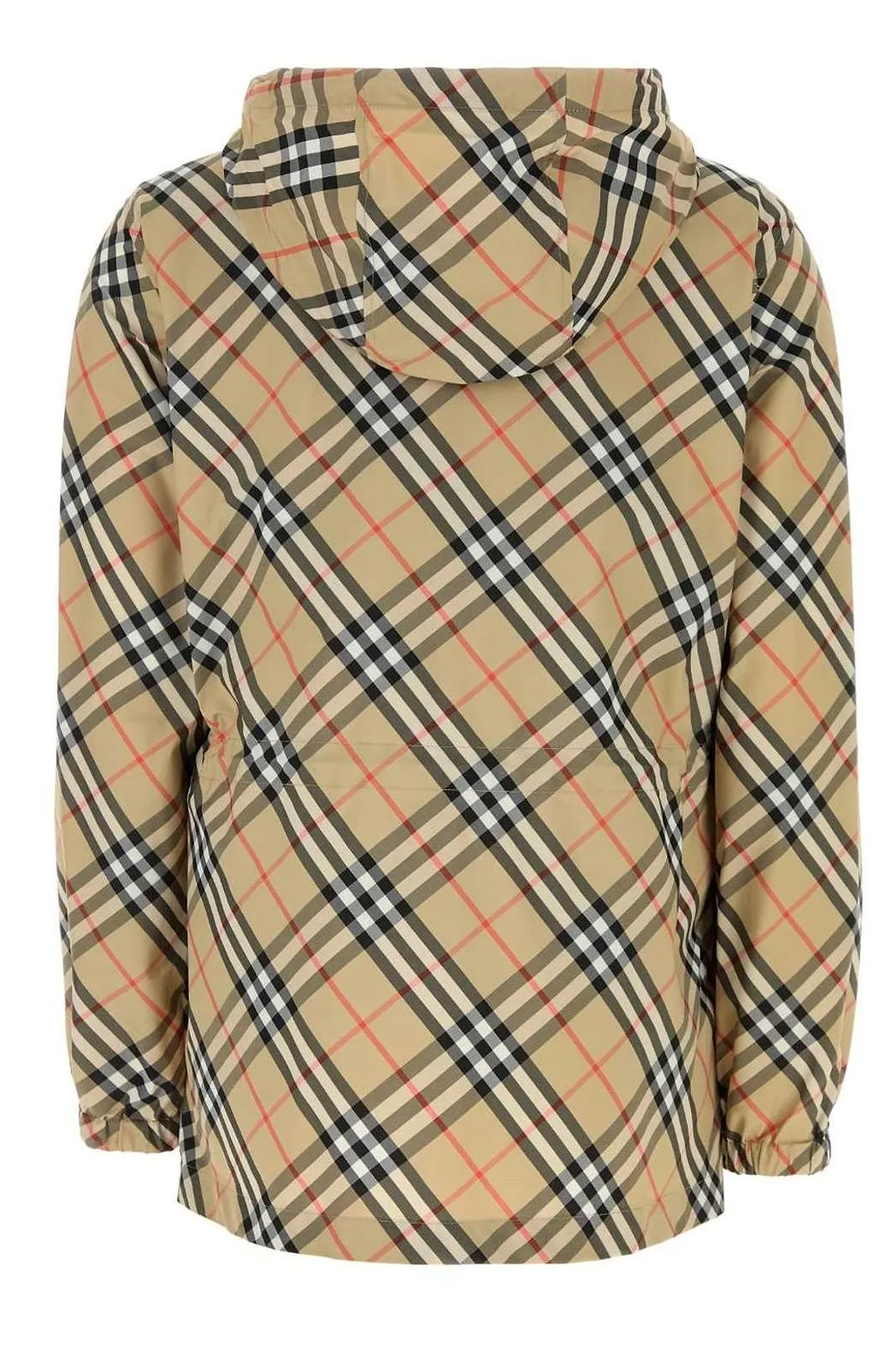 Burberry Checked Hooded Jacket