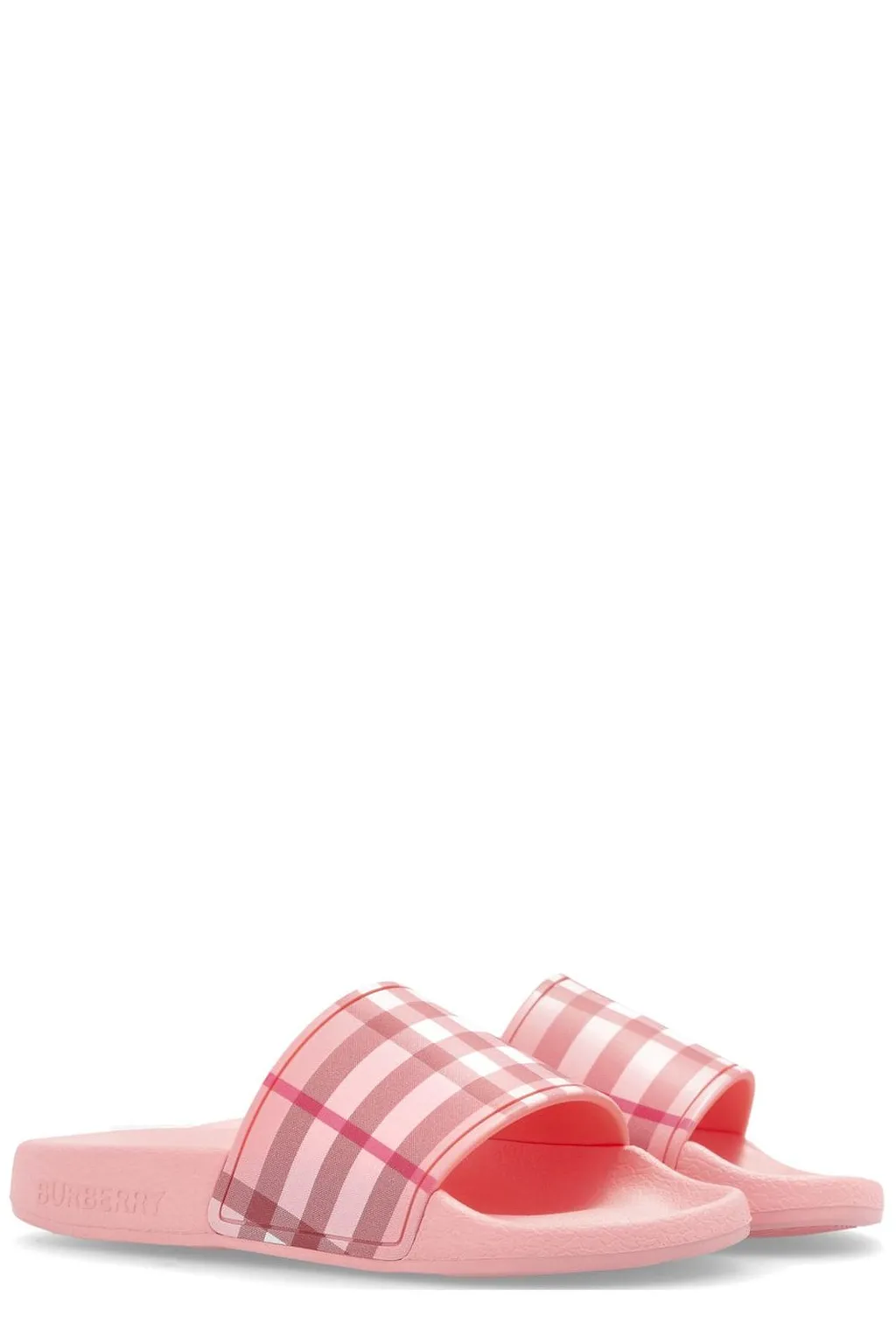 Burberry Kids Checked Slides