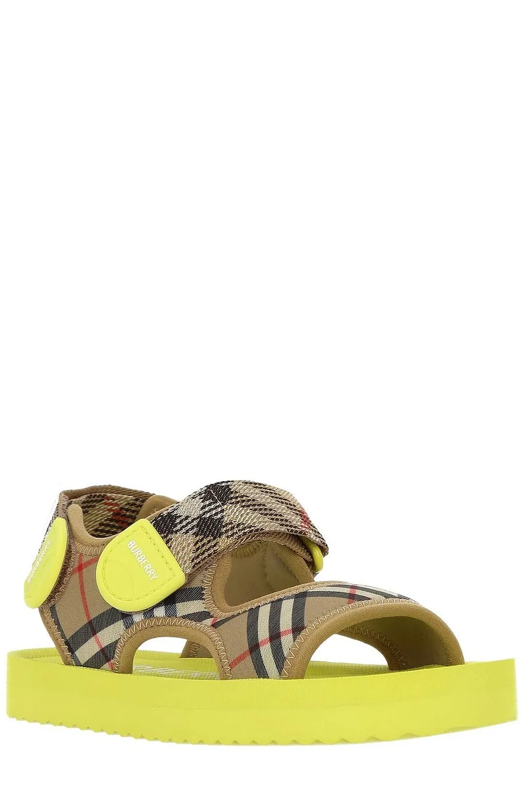 Burberry Kids Checked Open Toe Sandals