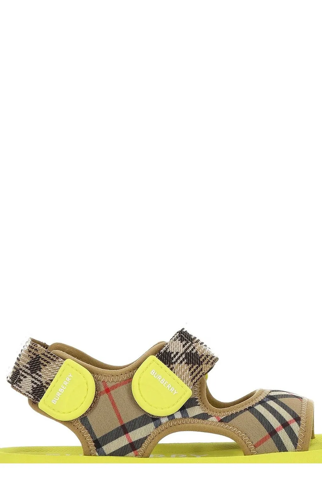 Burberry Kids Checked Open Toe Sandals