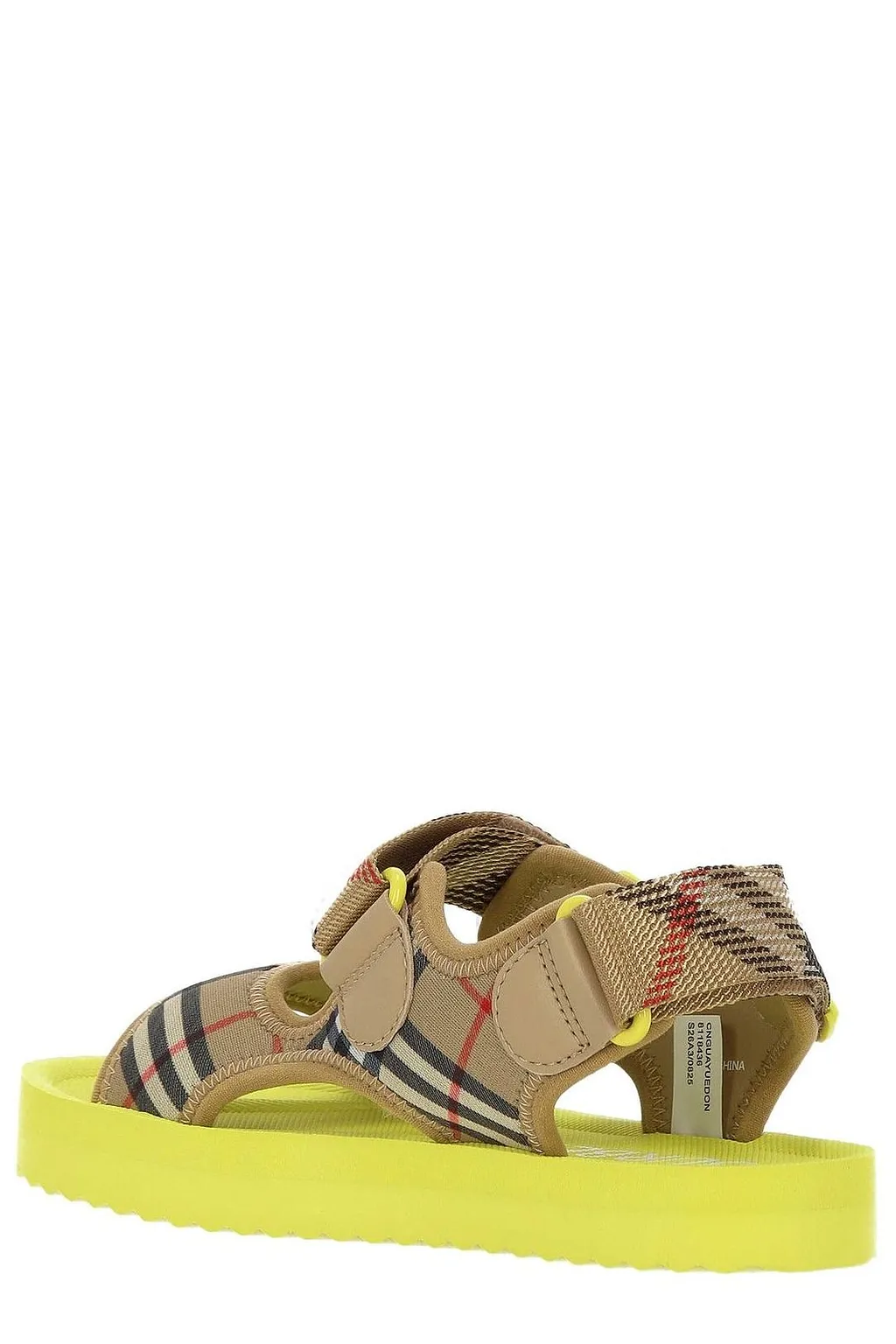 Burberry Kids Checked Open Toe Sandals