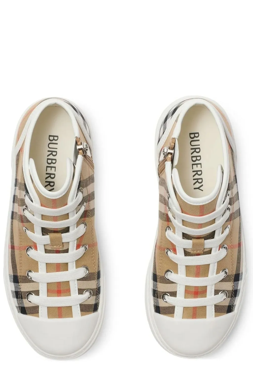 Burberry Kids Lace-Up Sneakers