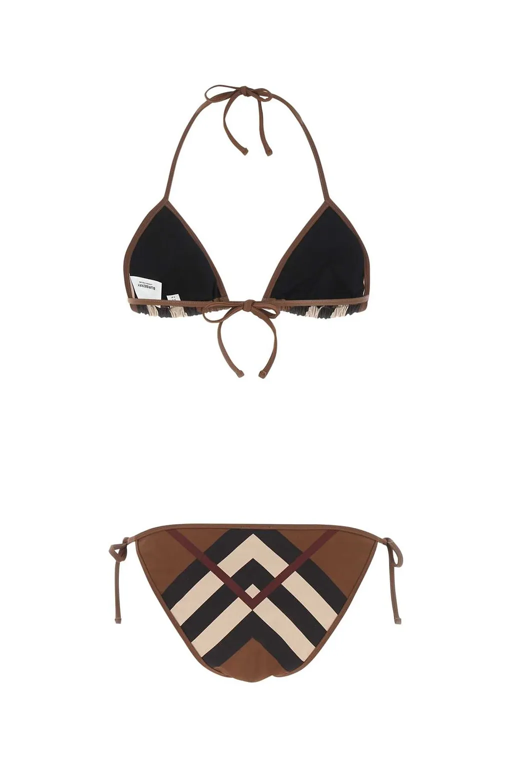 Burberry Checked Two-Piece Bikini Set