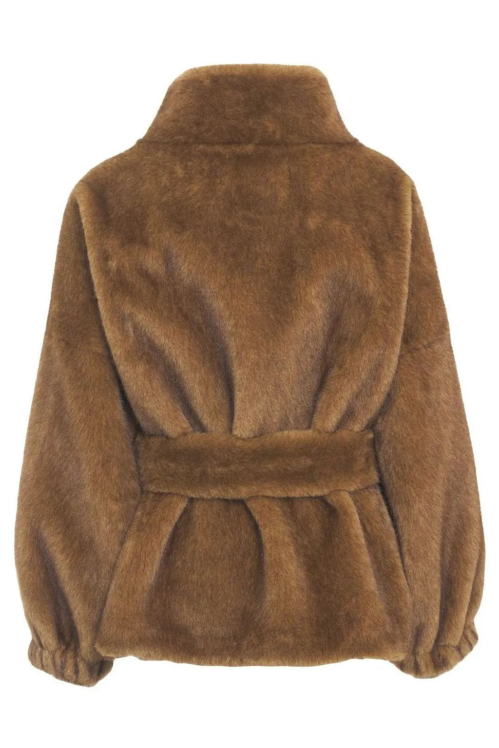 Belted Faux Fur Coat