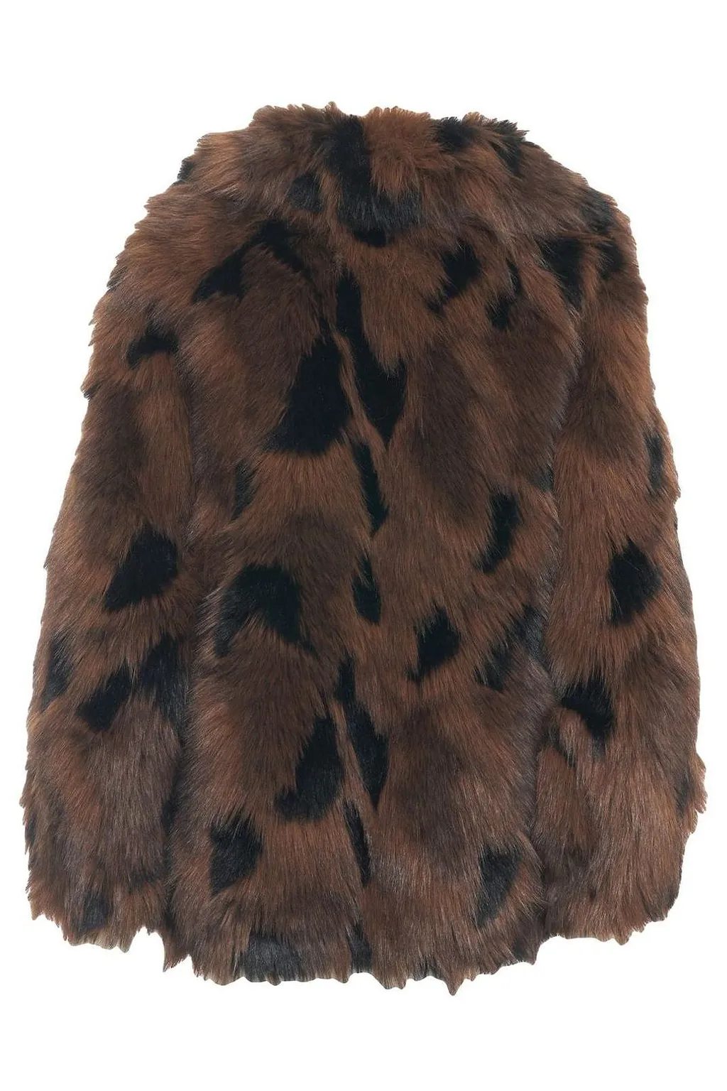 Animal-Print Faux Fur Jacket