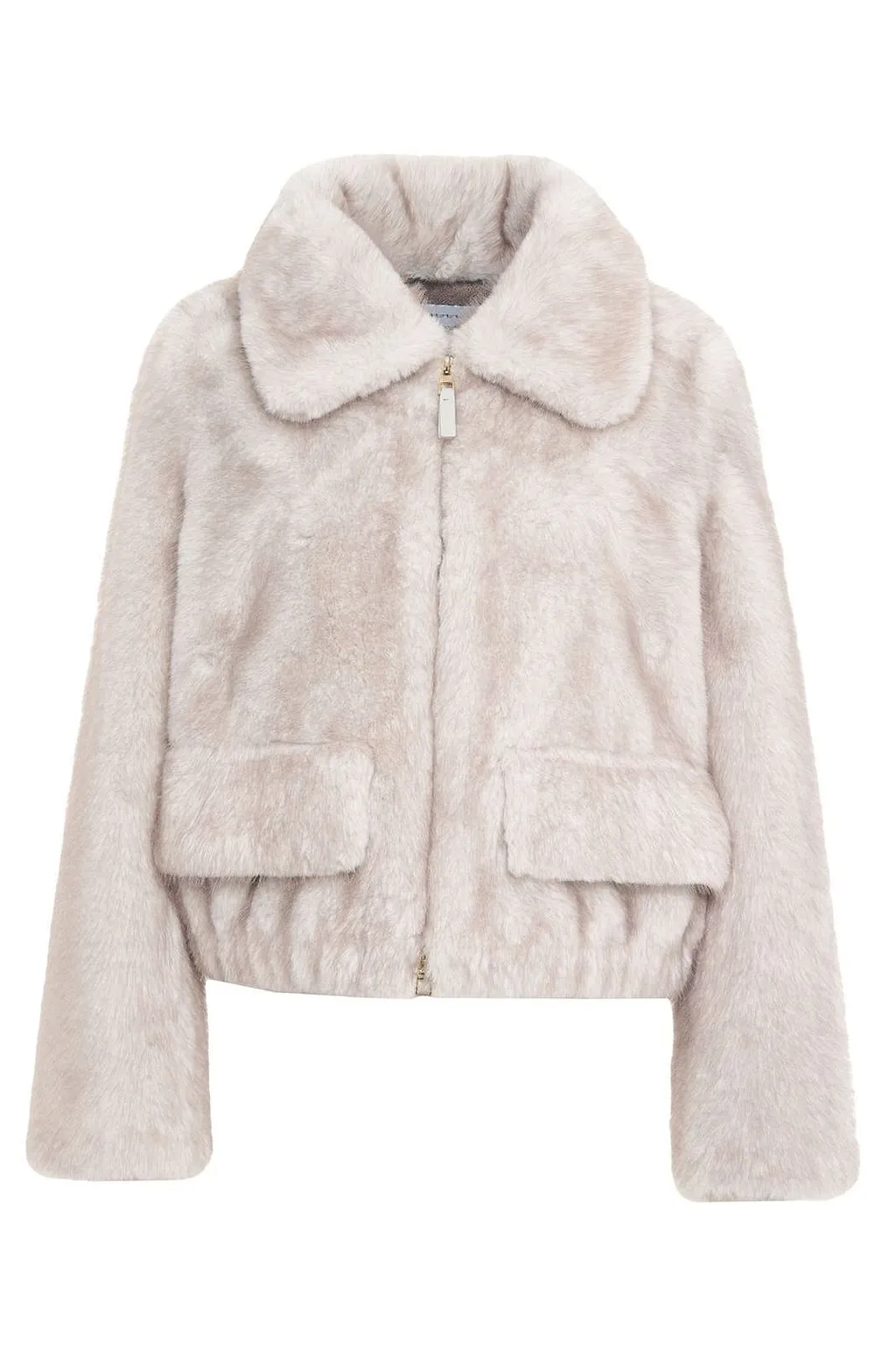 Faux-Fur Zipped Coat