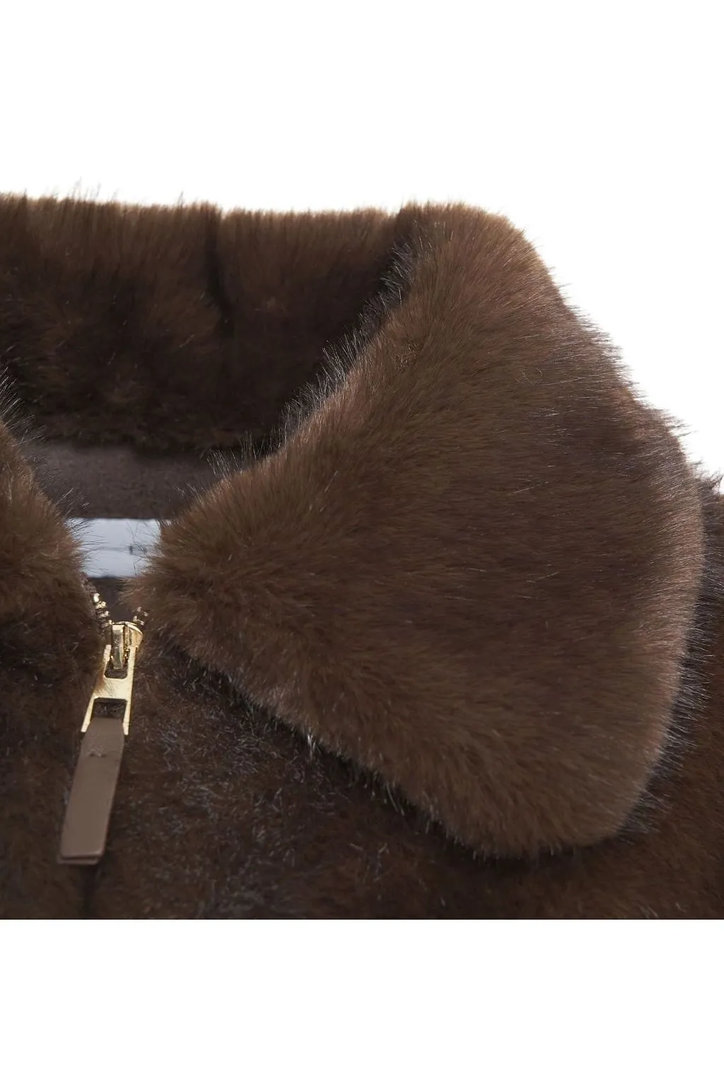 Faux-Fur Zipped Coat